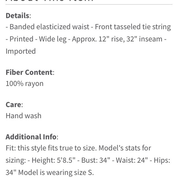 Flying Tomato wide leg palazzo M - Picture 2 of 6